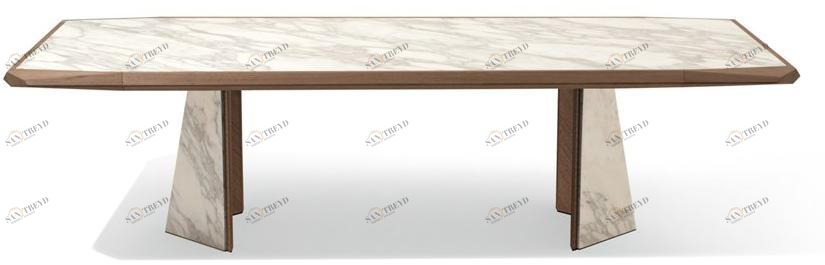 Giorgetti Прямоугольный мраморный стол sun-id-1363706