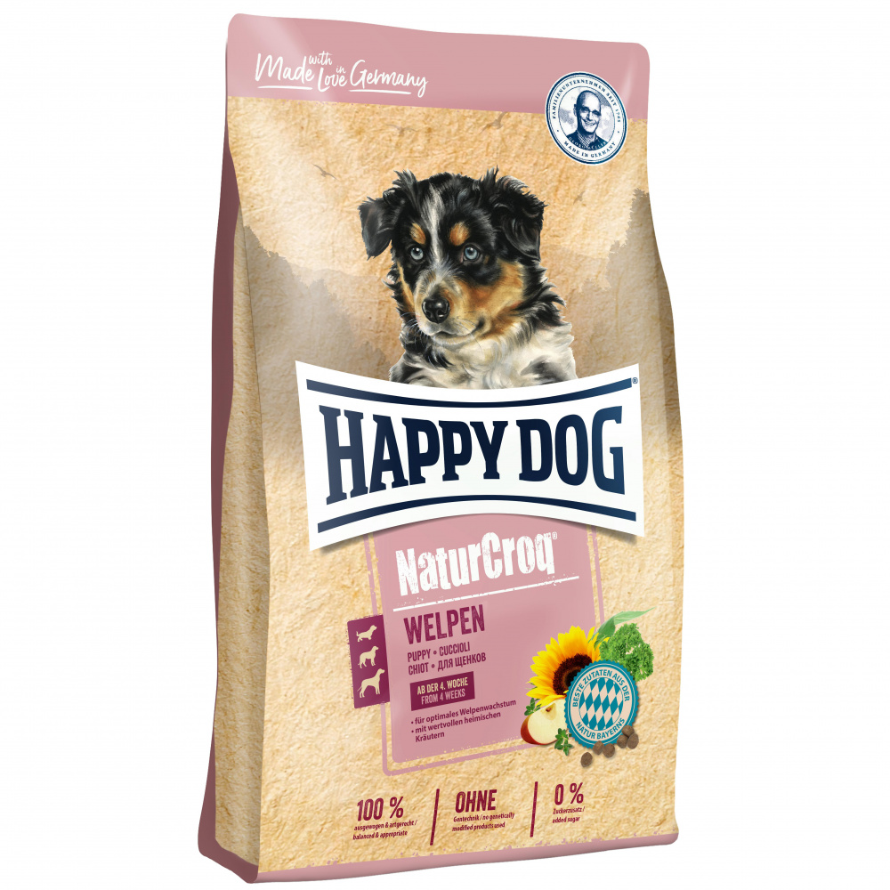 ПР0008982 Корм для щенков Natur Croq Welpen Птица, мор. рыба сух. 4кг HAPPY DOG 