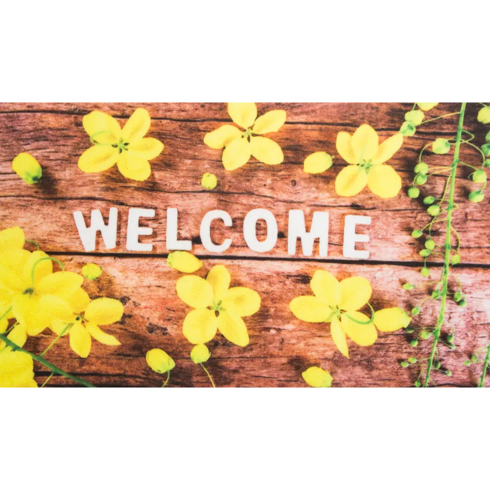 Коврик Inspire Layan Yellow 45x75 см полипропилен цвет жёлтый 82761218 STLM-2185089  - Вид №1
