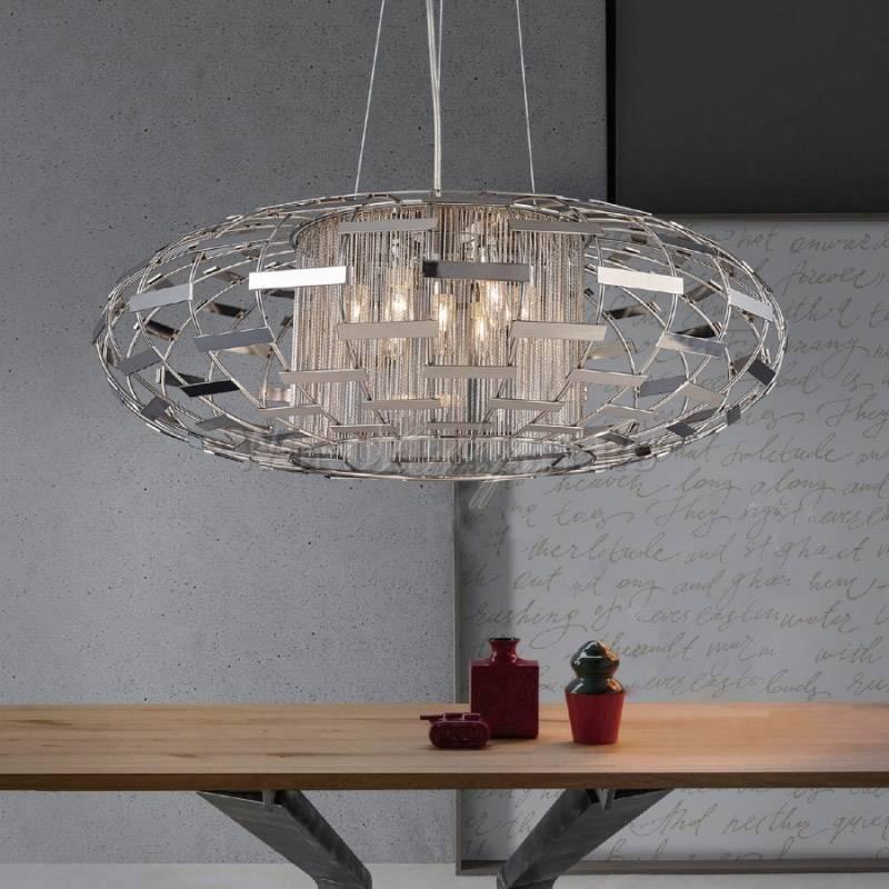 Подвесной светильник Crystal Lux Silvestro SP5 CRYSTAL LUX ДИЗАЙНЕРСКИЕ, SILVESTRO 071907 Хром  - Вид №1