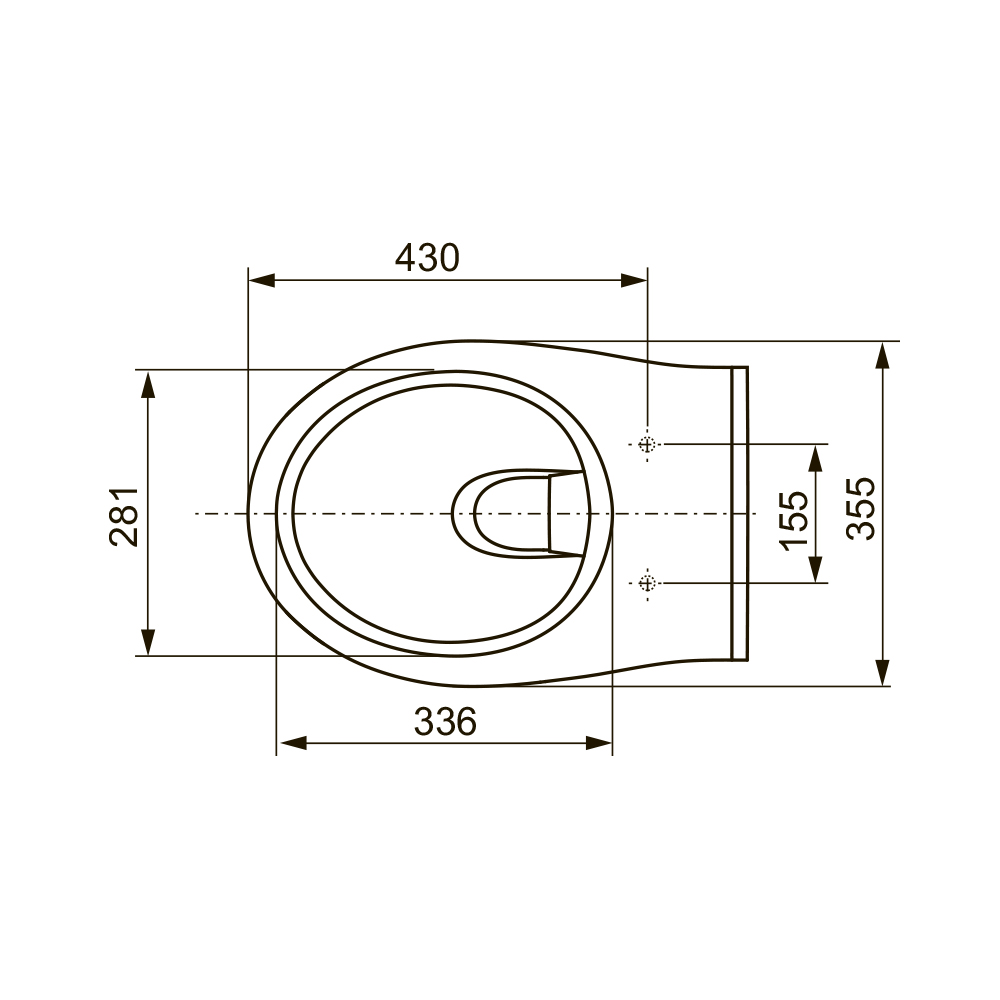 9400412.WC1 Комплекты из инсталляций, панелей смыва и унитазов ТЕСЕ V04 Tece  - Вид №6