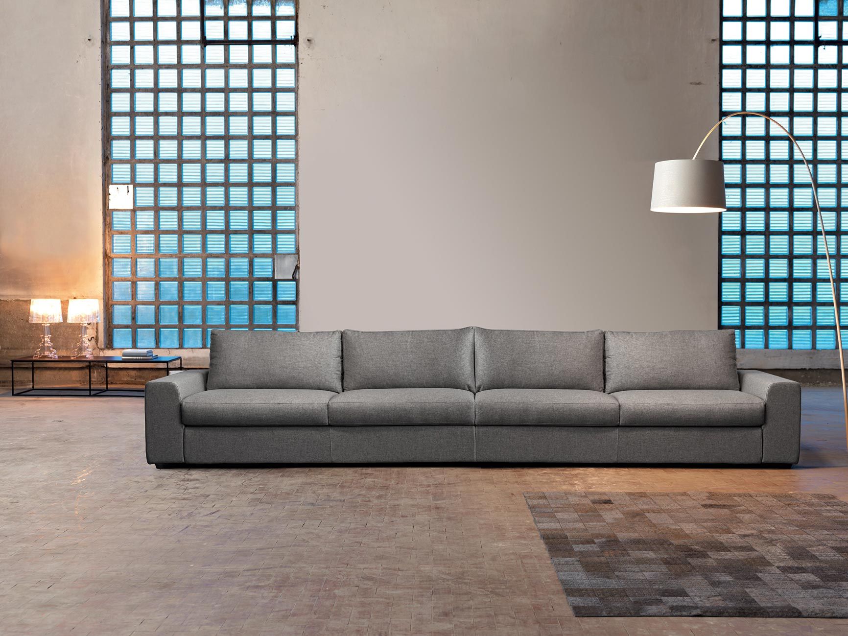 5-местный съемный тканевый диван Domingo Salotti Sander ARCH-00044951 - Вид №1