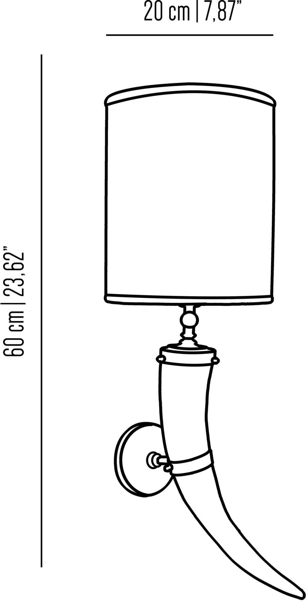 Il Bronzetto Настенный светильник из латуни Timeless Br_a_204 - Вид №1