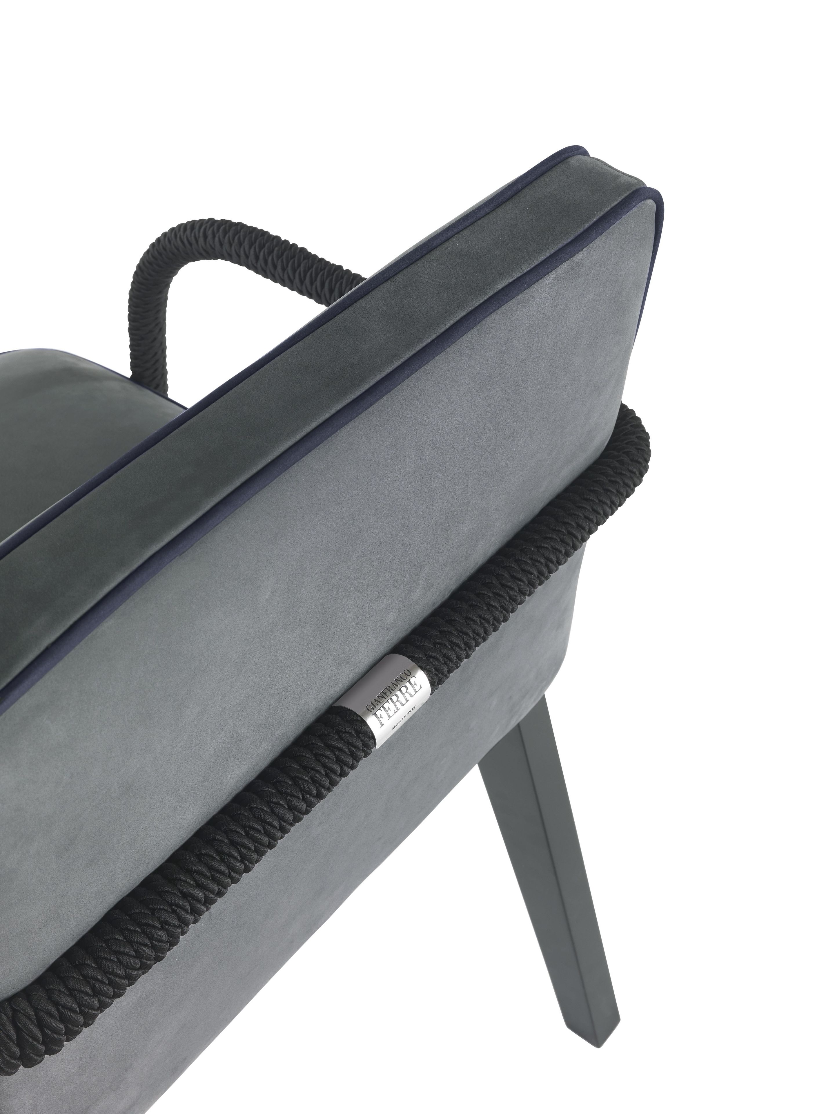 Кожаный мягкий стул с подлокотниками Gianfranco Ferré Home Loop ARCH-00138862 - Вид №2