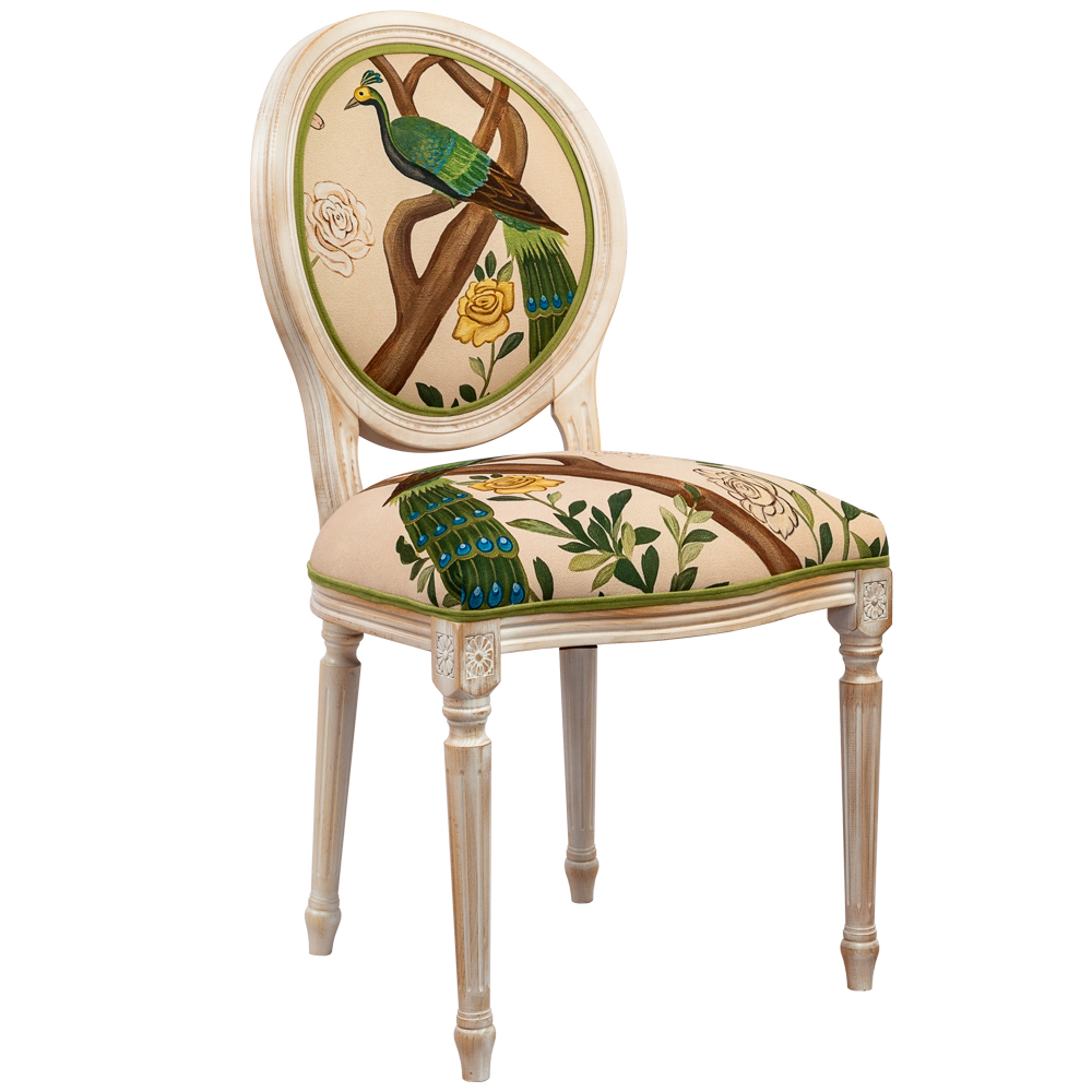 21060742 Стул «Индокитайский зелёный павлин» (версия 2) Object Desire  - Вид №1