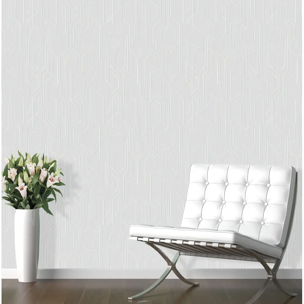 INSPIRE City - флизелиновые обои светло-серые под покраску 87984226 STLM-0076505 - Вид №2