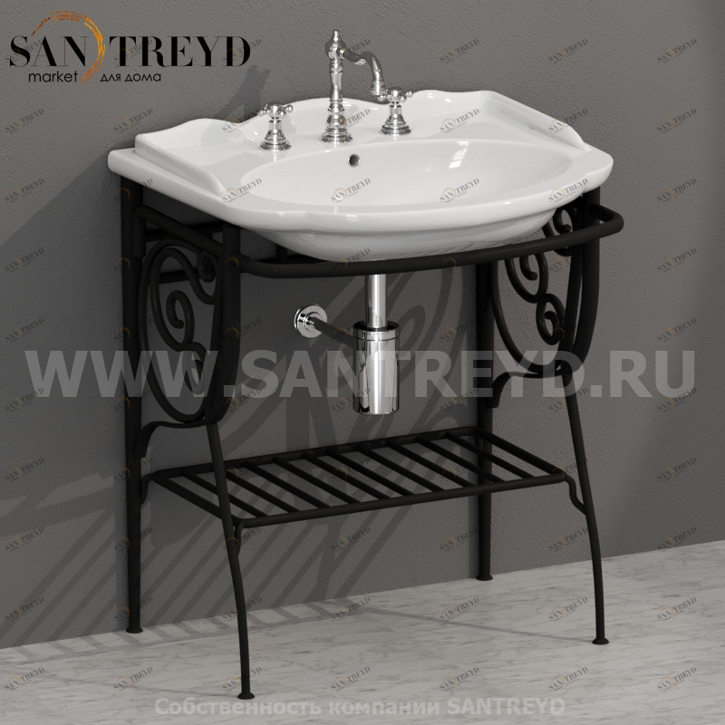 PA034 Напольная структура 69 см цвет Черный Globo Paestum Италия Ceramica Globo