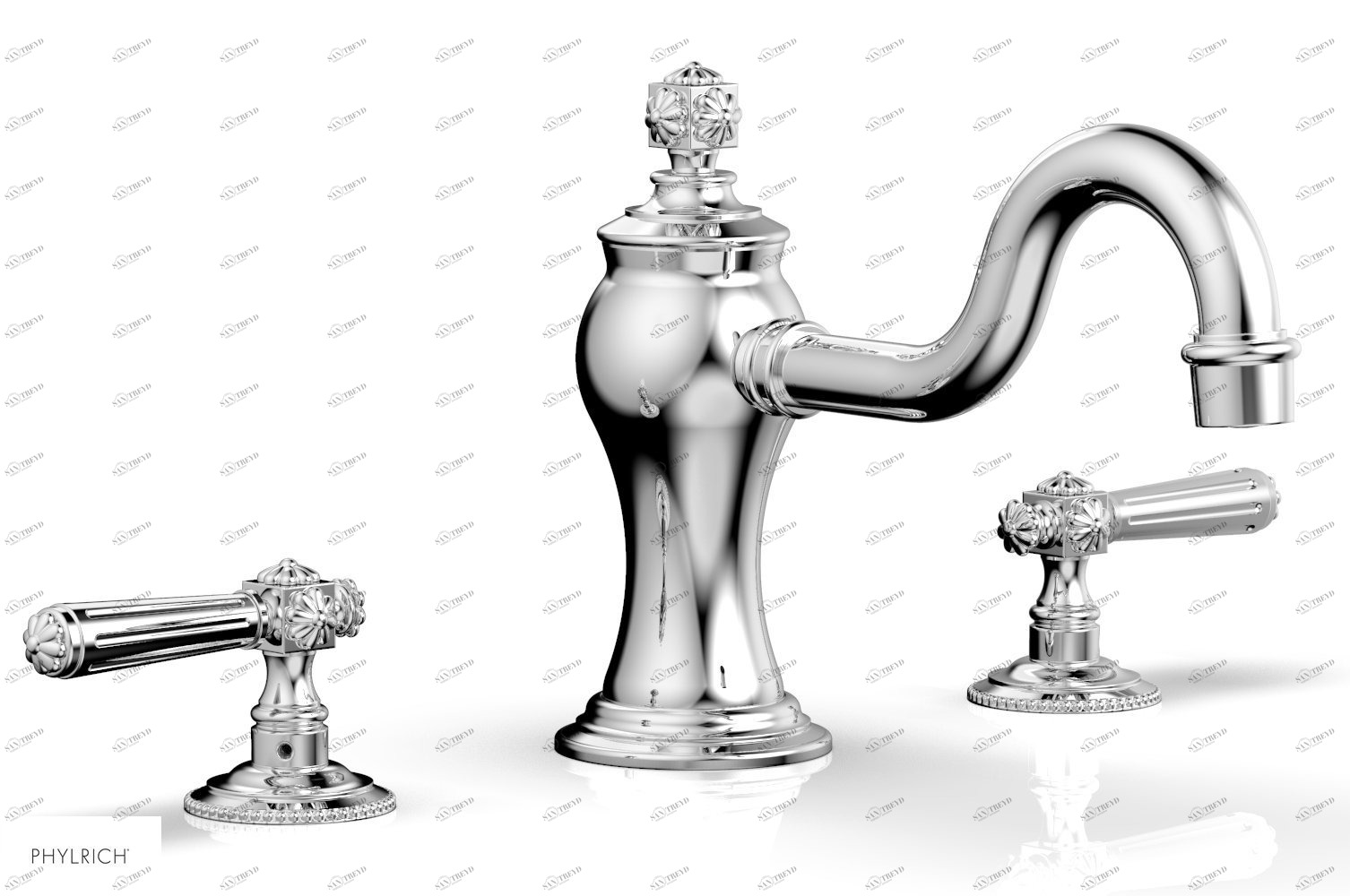 Смеситель для ванны MARVELLE Phylrich  162-41-026 Хромированный 