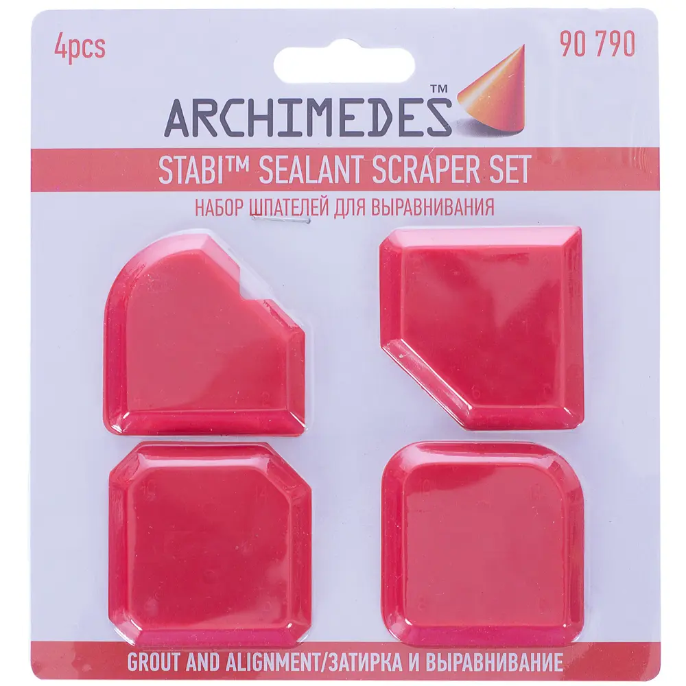 Набор шпателей Archimedes 4 шт. для выравнивания межплиточных швов STLM-2191088 - Вид №1