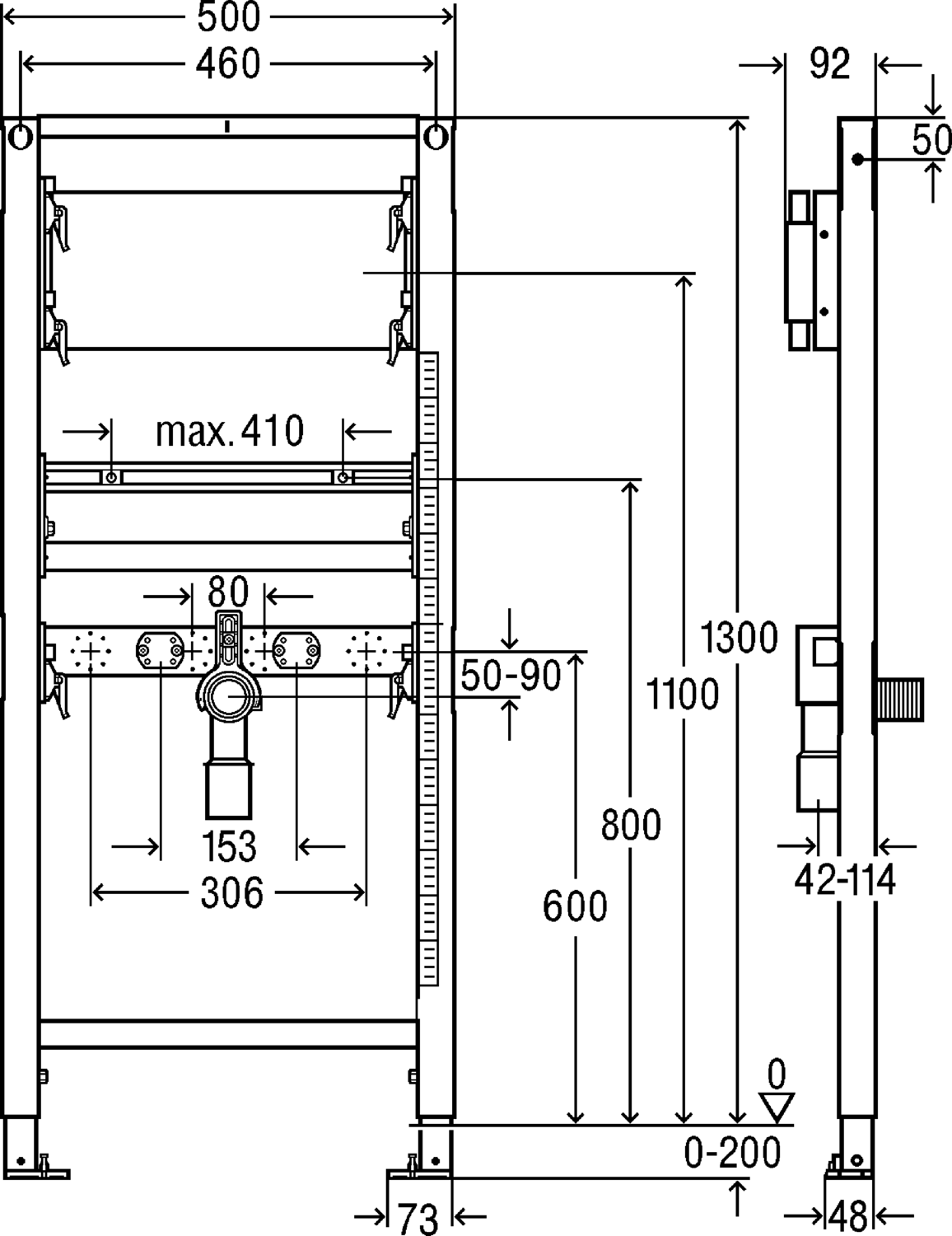 Системная техника  Prevista Dry  Элементы для умывальников VIEGA 776 237 Модель 8540.31 Santreyd  - Вид №2