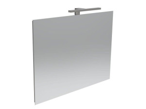 Прямоугольное зеркало со встроенным освещением для ванной комнаты