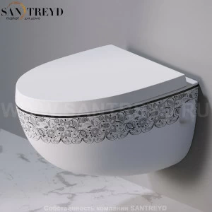 S511462 Подвесной унитаз настенный Белый A. e T. Italia OVAL Италия