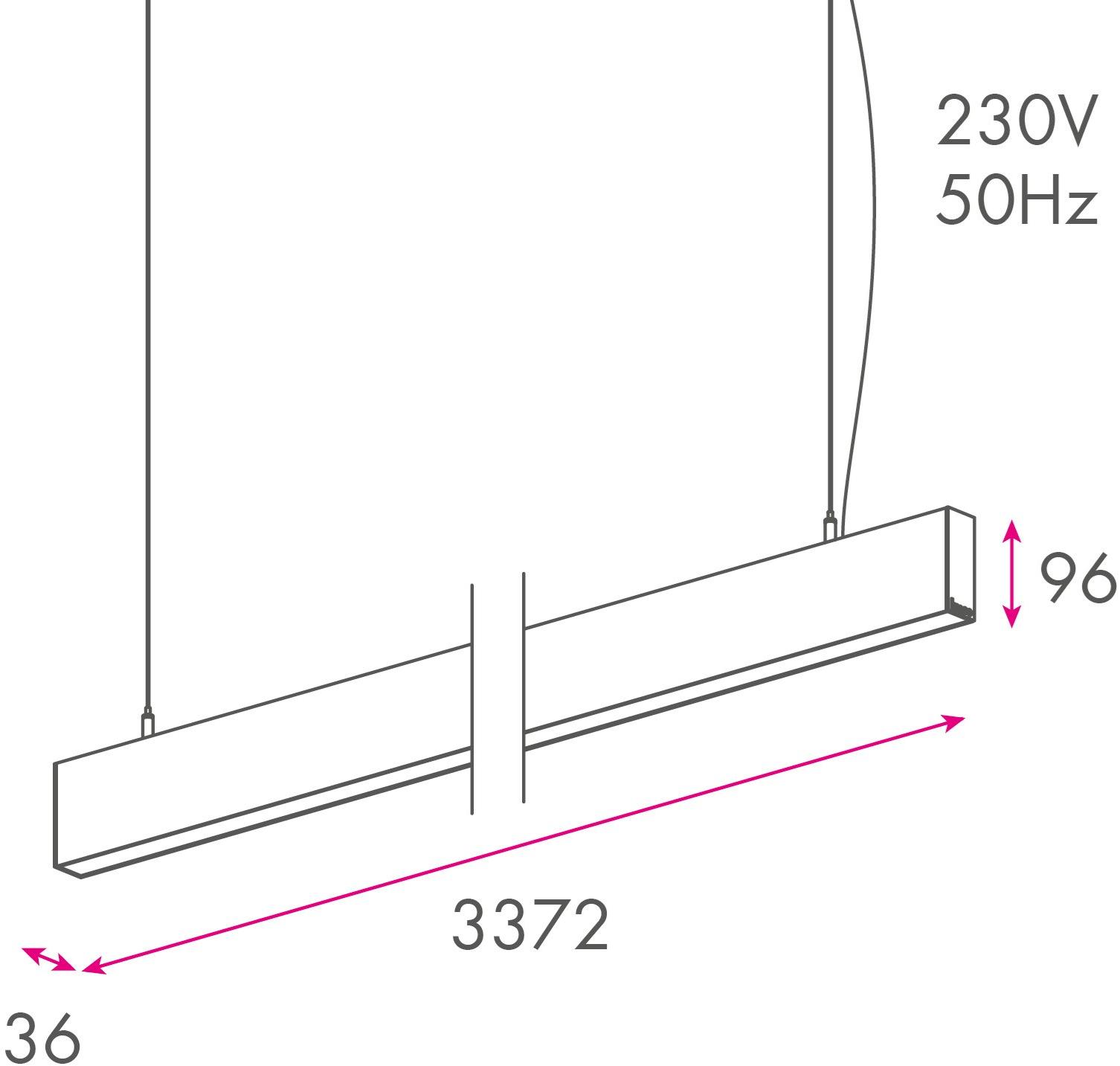 LUNOO Алюминиевый линейный осветительный профиль для точечных светильников для светодиодных модулей sun-id-1468973 - Вид №4