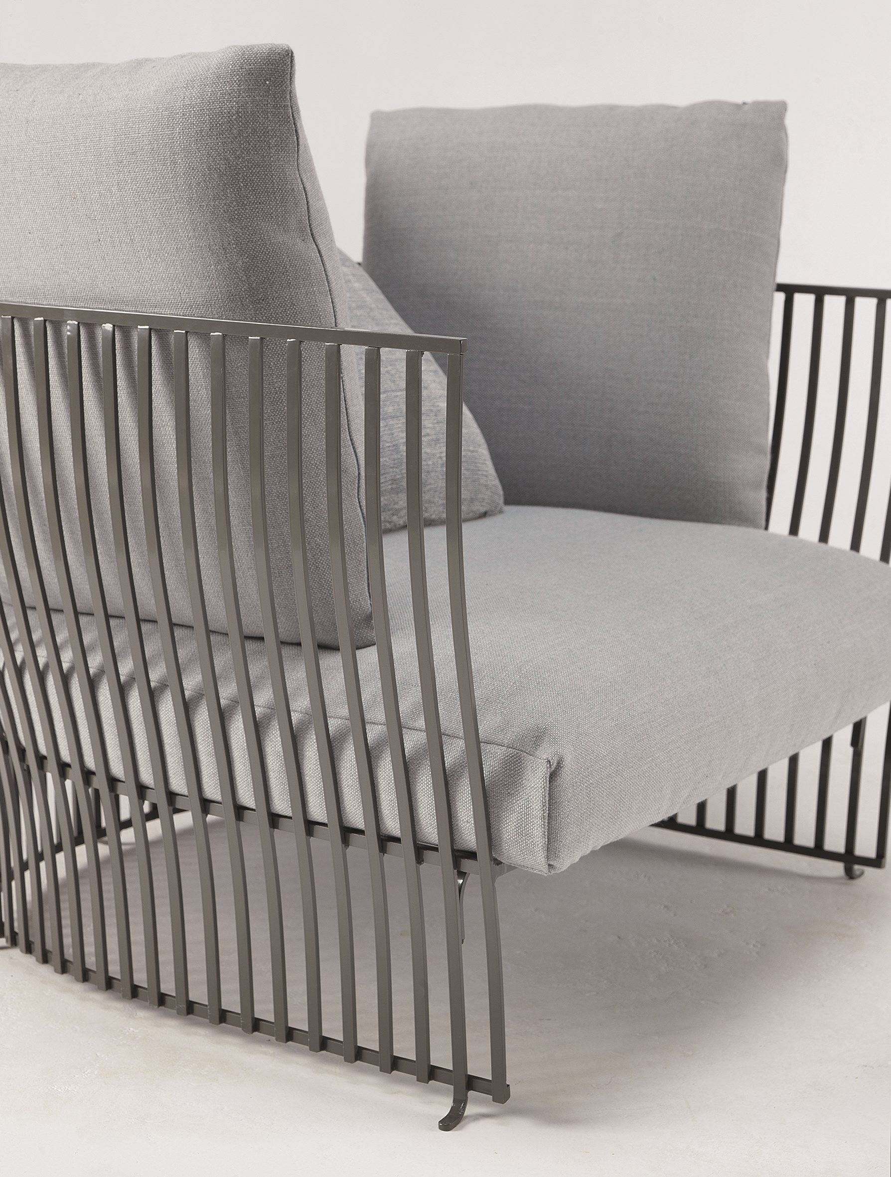 Тканевое и алюминиевое садовое кресло с подлокотниками Ethimo Venexia ARCH-00088409 - Вид №18