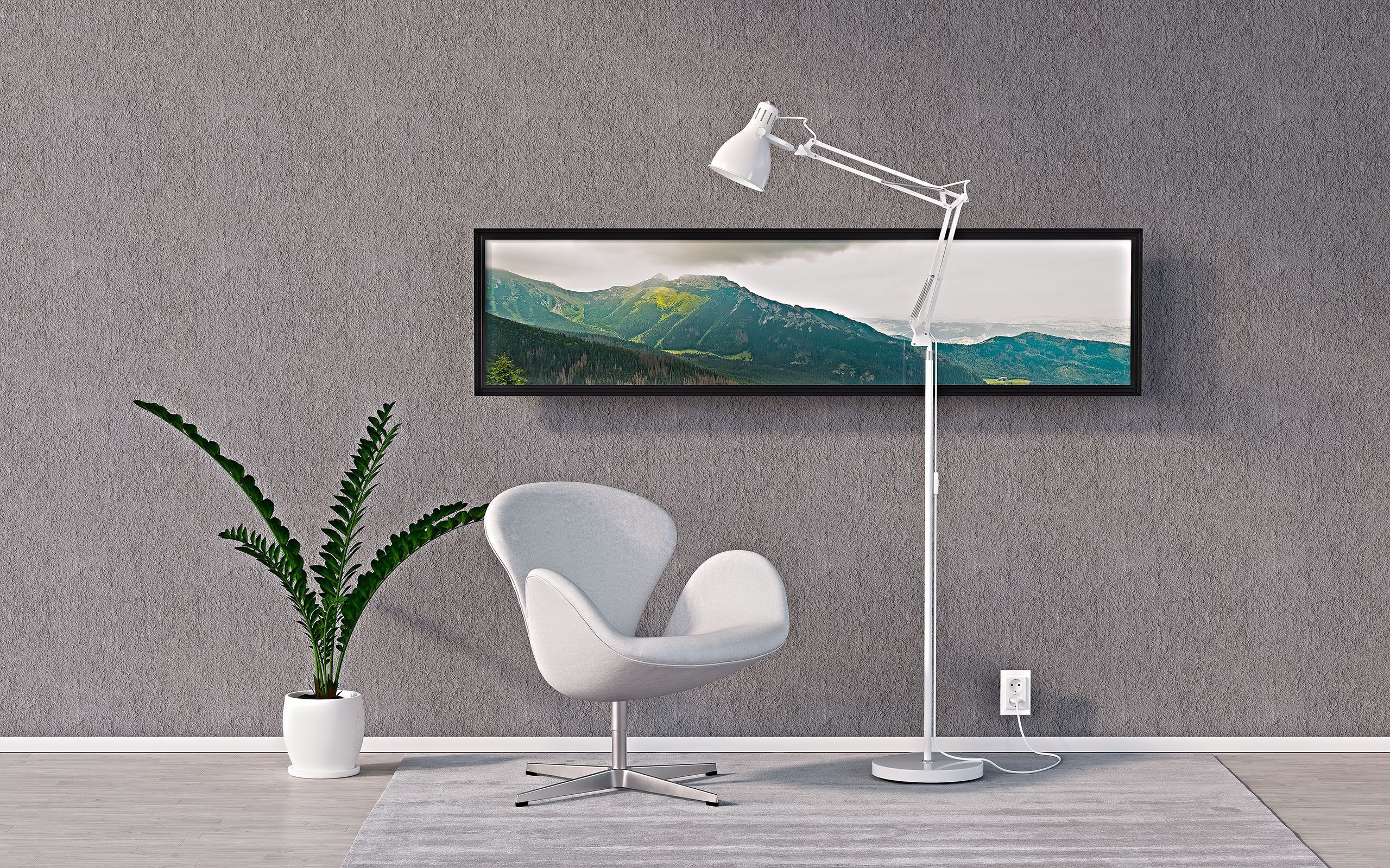 Металлический торшер с гибкой рукояткой Valaisin Grönlund LEADER FLOOR LAMP ARCH-00094626 - Вид №6