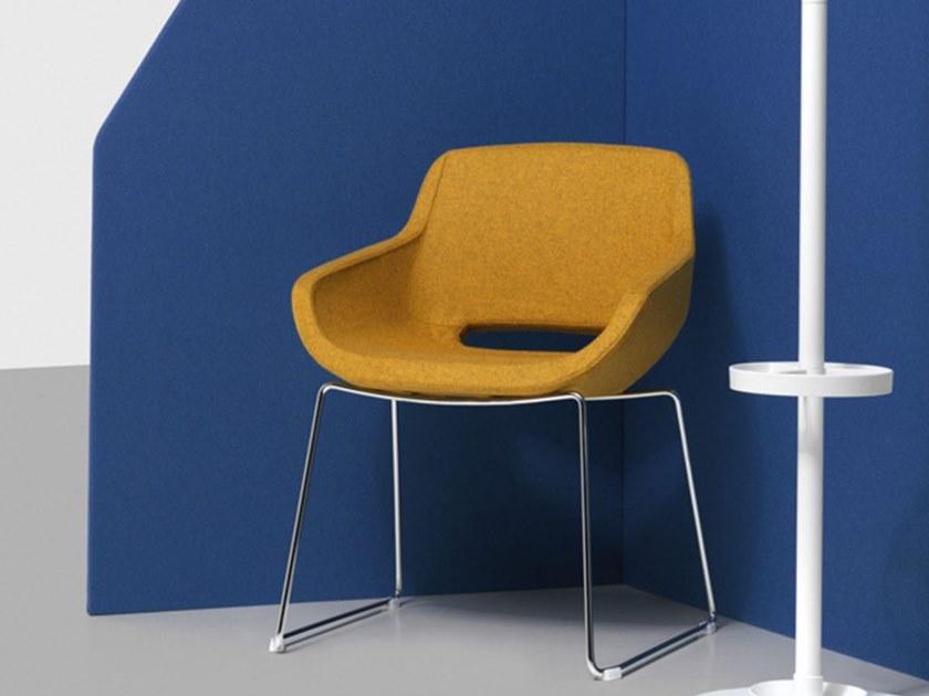 Diemme Тканевый стул на санках с подлокотниками Clea plus sun-id-1410610 - Вид №4