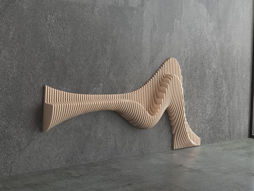 Параметрическая стеновая панель MYWOODREAM OSCILLO ARCH-00059903 - Вид №2