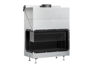 Дровяной угловой камин