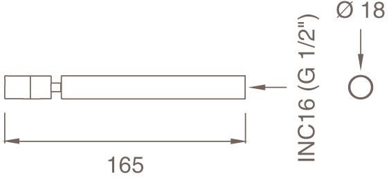 Ceadesign Настенный регулируемый излив Opus Ops 43 - Вид №1