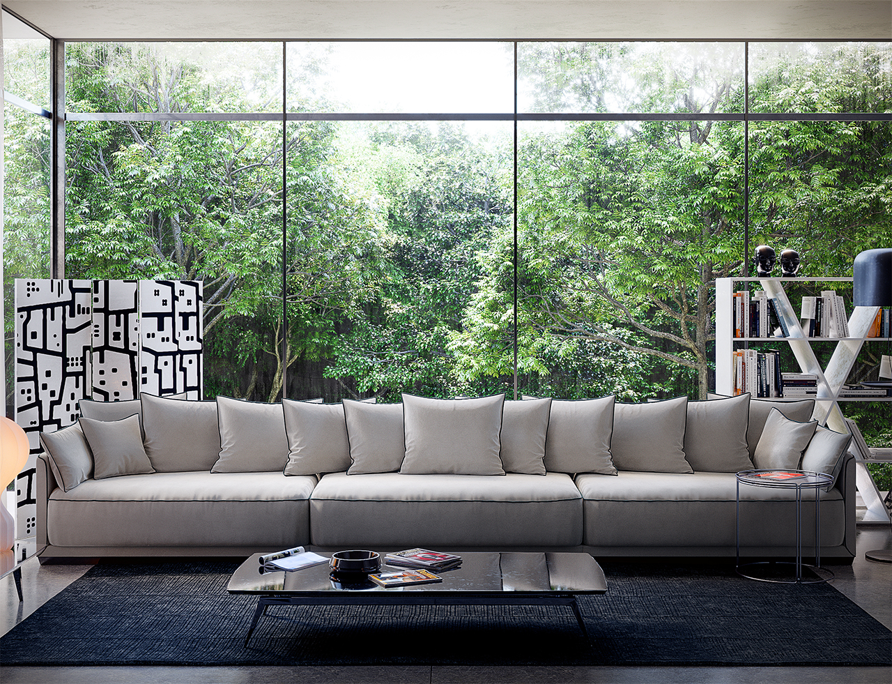 Д462 Ш94 В92 The IDEA Диван SOHO 823/821/824  - Вид №5