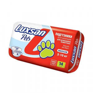 ПР0015135 Подгузники для кошек и собак размер M на вес 5-10 килограмм Luxsan
