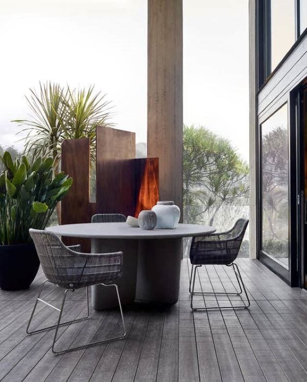 Бетонный круглый садовый стол B&B Italia Outdoor Тоби-Иши ARCH-00003002 - Вид №8