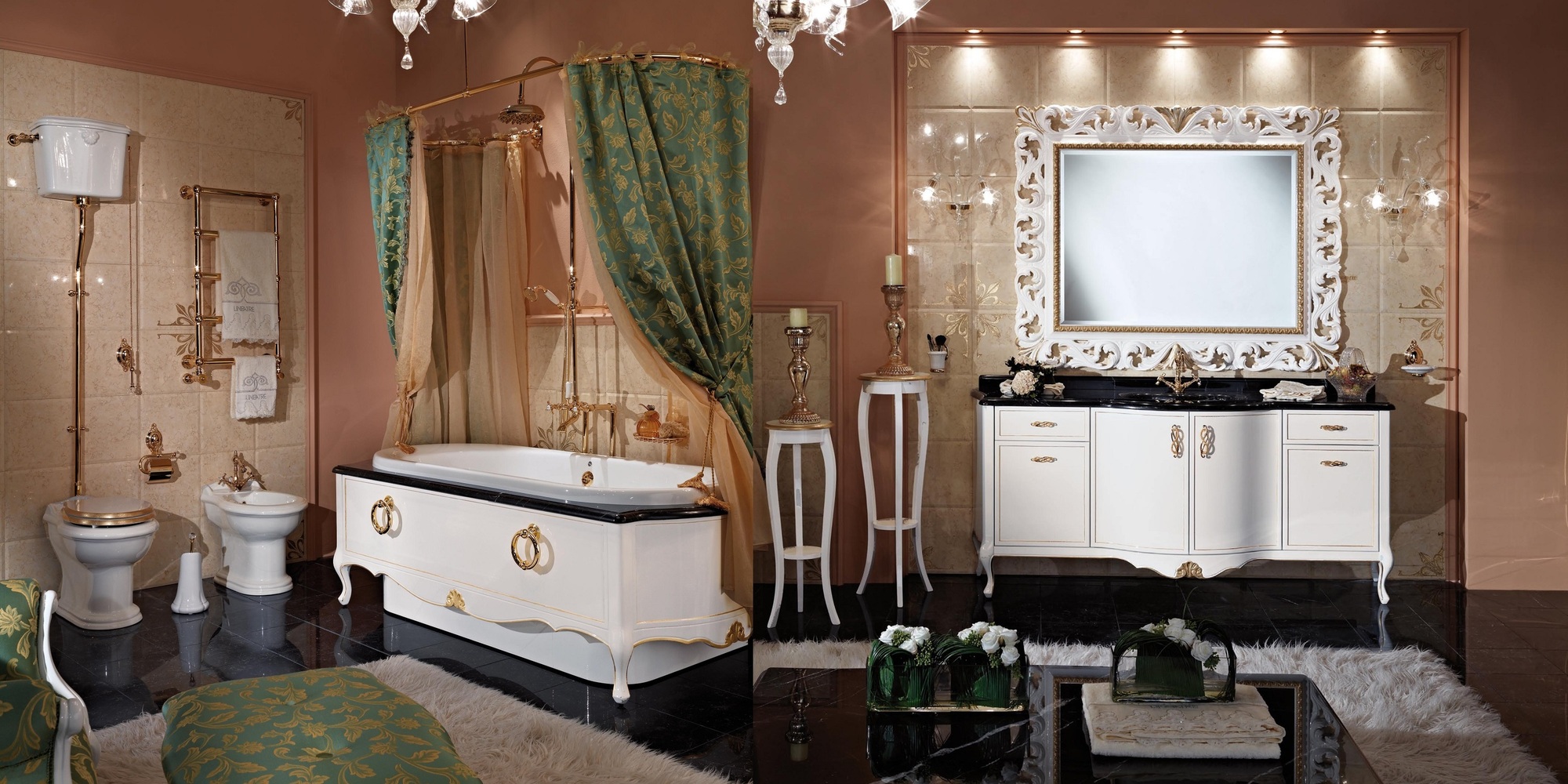 Ванна отдельно стоящая с аэромассажем 13P500 LINEATRE Gold Componibile - Вид №1