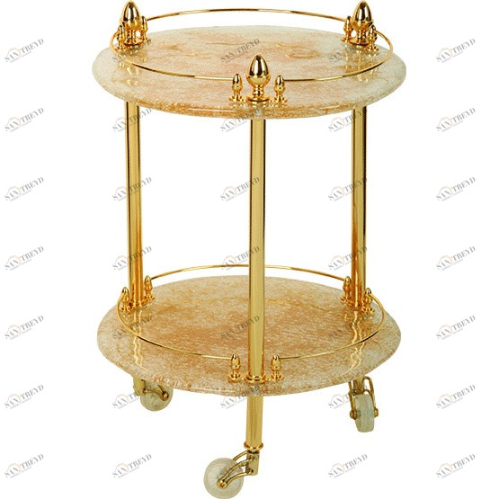 Столик на колесиках MIGLIORE.CRistalia ML.CRS-60.249.DO - золото 