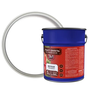 Грунт-эмаль по ржавчине 3 в 1 Empils цвет белый 5 кг