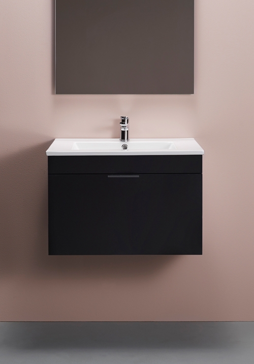 1580100 Go Compact Шкаф Для Умывальника 600 Черный Hafa  Черный 