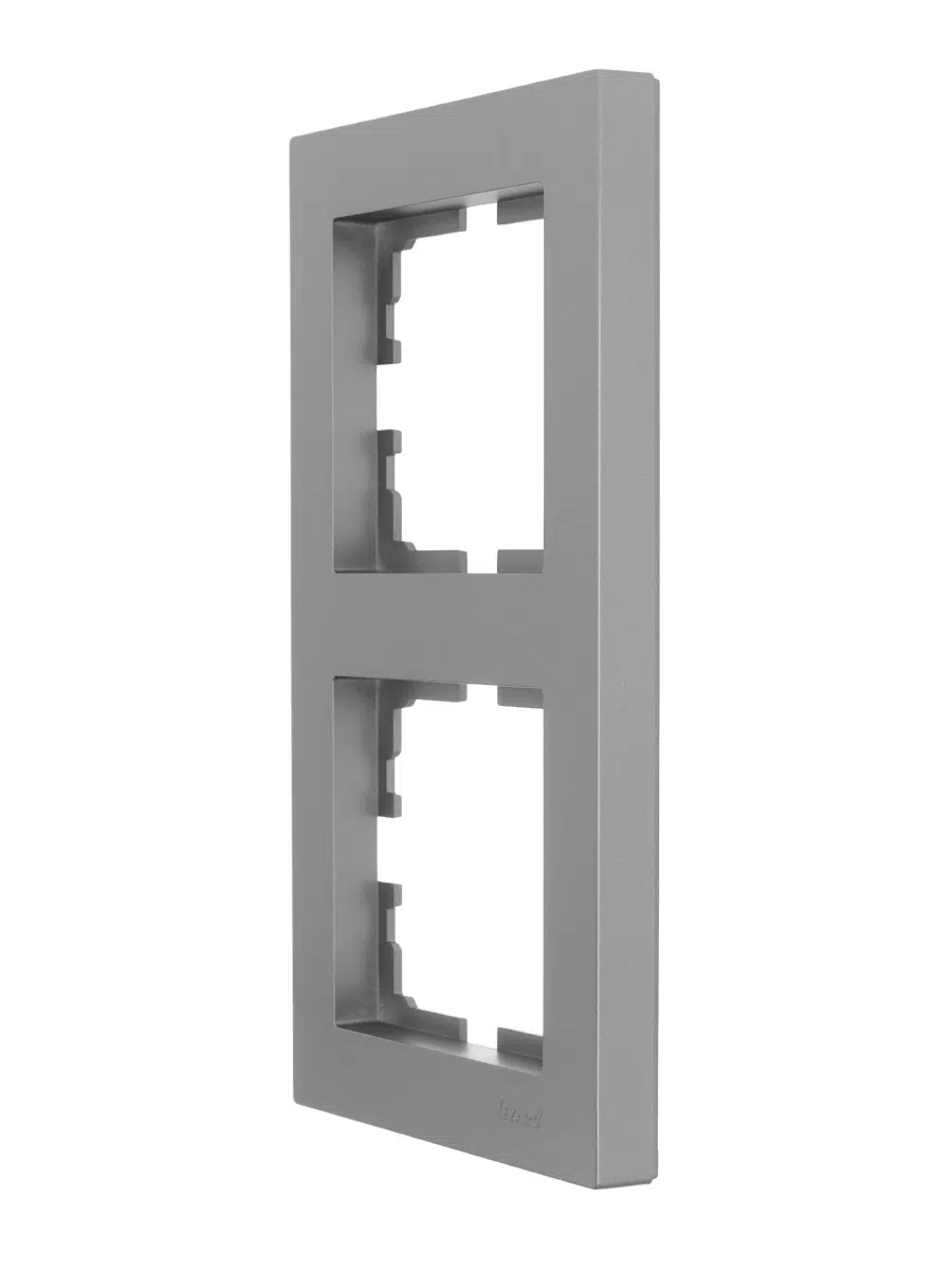 VESNA Рамка 2-ая вертикальная без вст платина LEZARD 742-3500-152 - Вид №1
