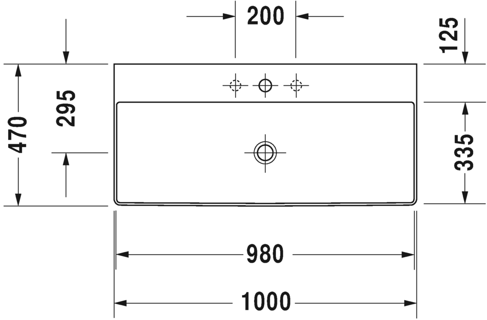 2353100079 Подвесная раковина настенная овальная Duravit DuraSquare - Вид №1