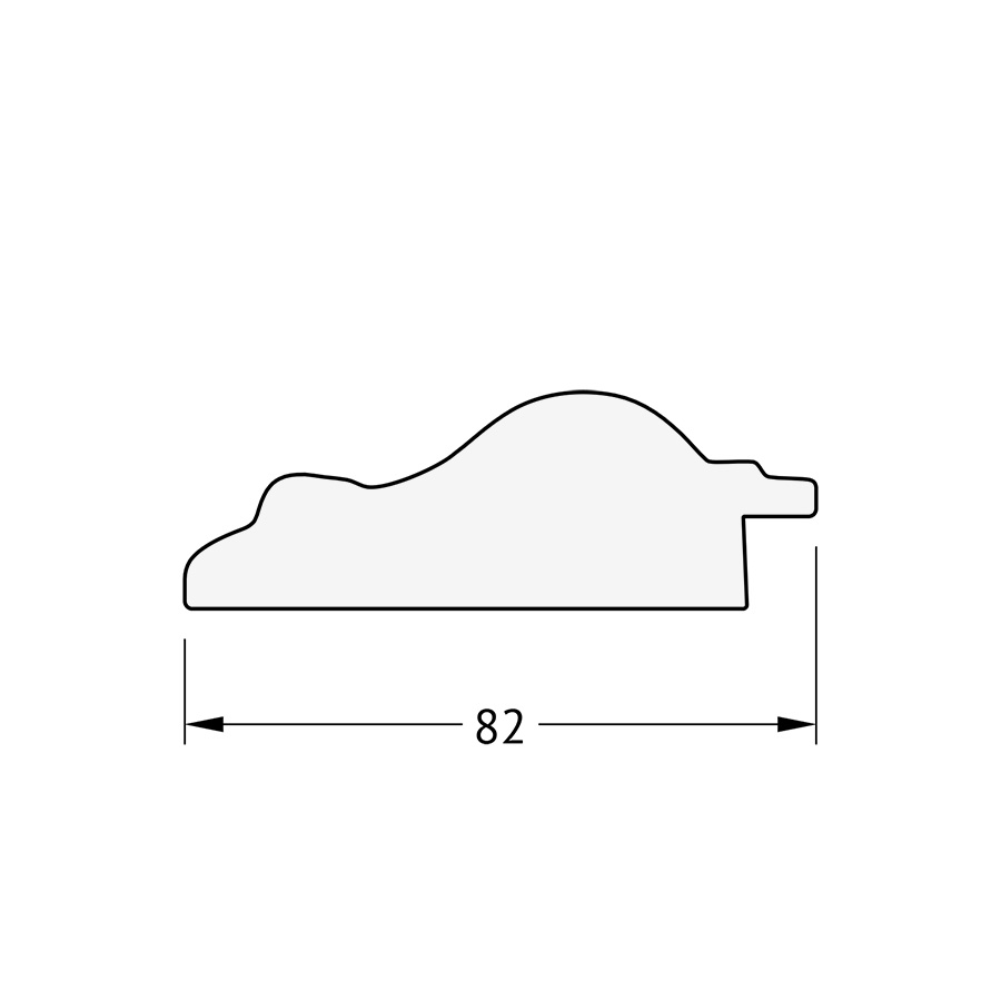 BY 4097 Зеркало с гравировкой в багетной раме - старый гипс 82 mm EVOFORM Exclusive-G - Вид №4