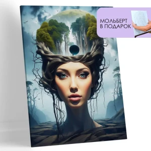 91979425 Картина по номерам холст на подрамнике Ifutureart 40х50 Дева-Дерево STLM-1361514