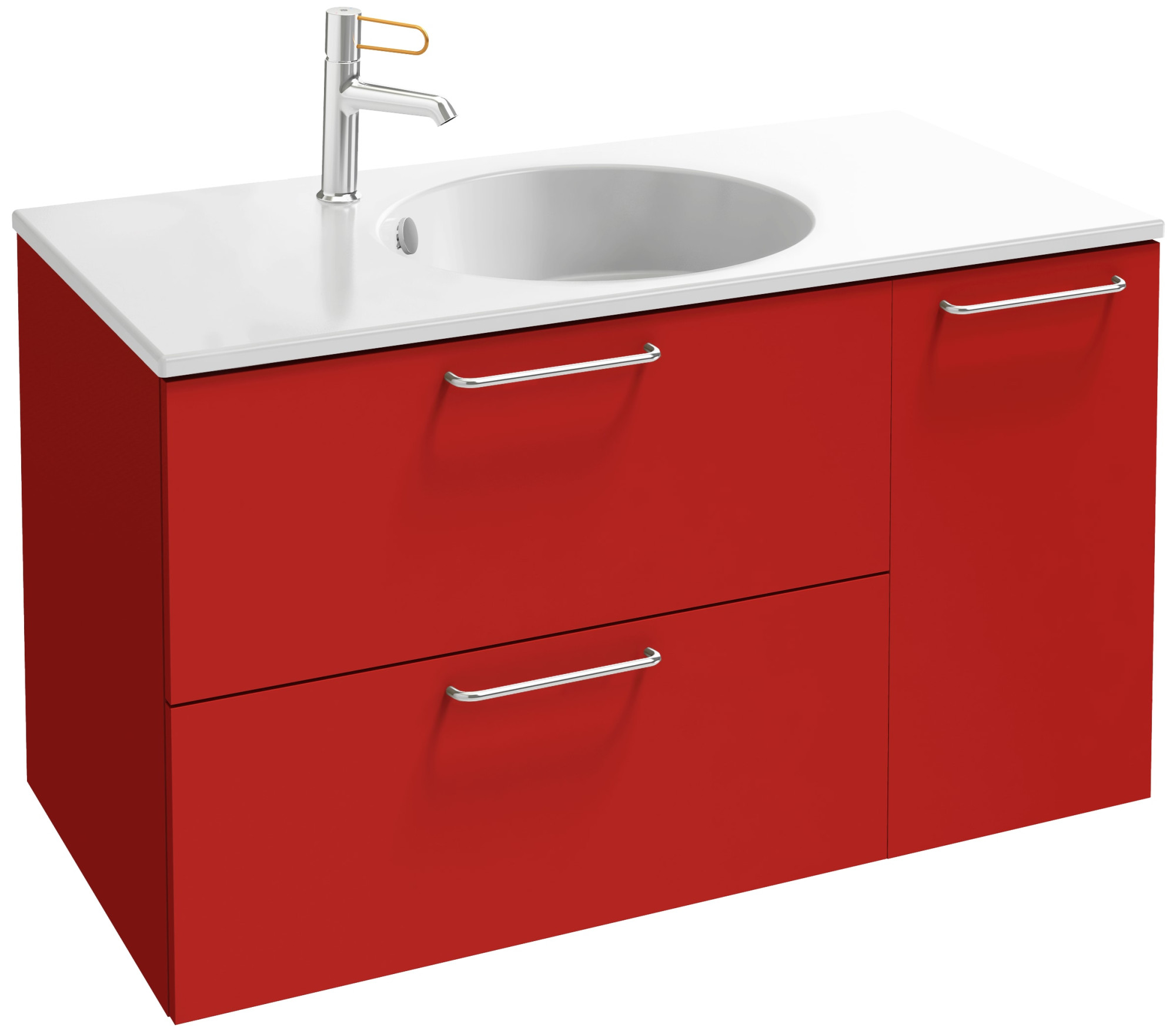 EB2543-R5-N14 Тумба под столешницу 90 см, 2 ящика/1 дверца, хромированная ручка JACOB DELAFON ODÉON RIVE GAUCHE ODEON RIVE GAUCHE