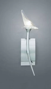 Бра Mantra Flavia 0307 MANTRA ДИЗАЙНЕРСКИЕ, ФЛОРИСТИКА 077967 Прозрачный;хром