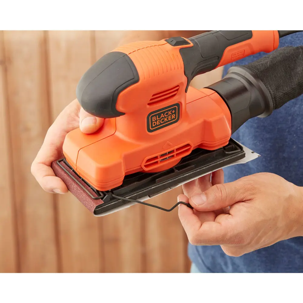 Вибрационная шлифмашина сетевая Black&Decker BEW220, 150 Вт, 90x187 мм BLACK + DECKER STLM-2057776 - Вид №4
