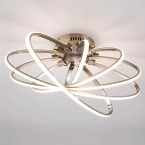 Потолочный светильник светодиодный Evia 90100/5 сатин-никель EUROSVET EVIA 00-3890634 Никель