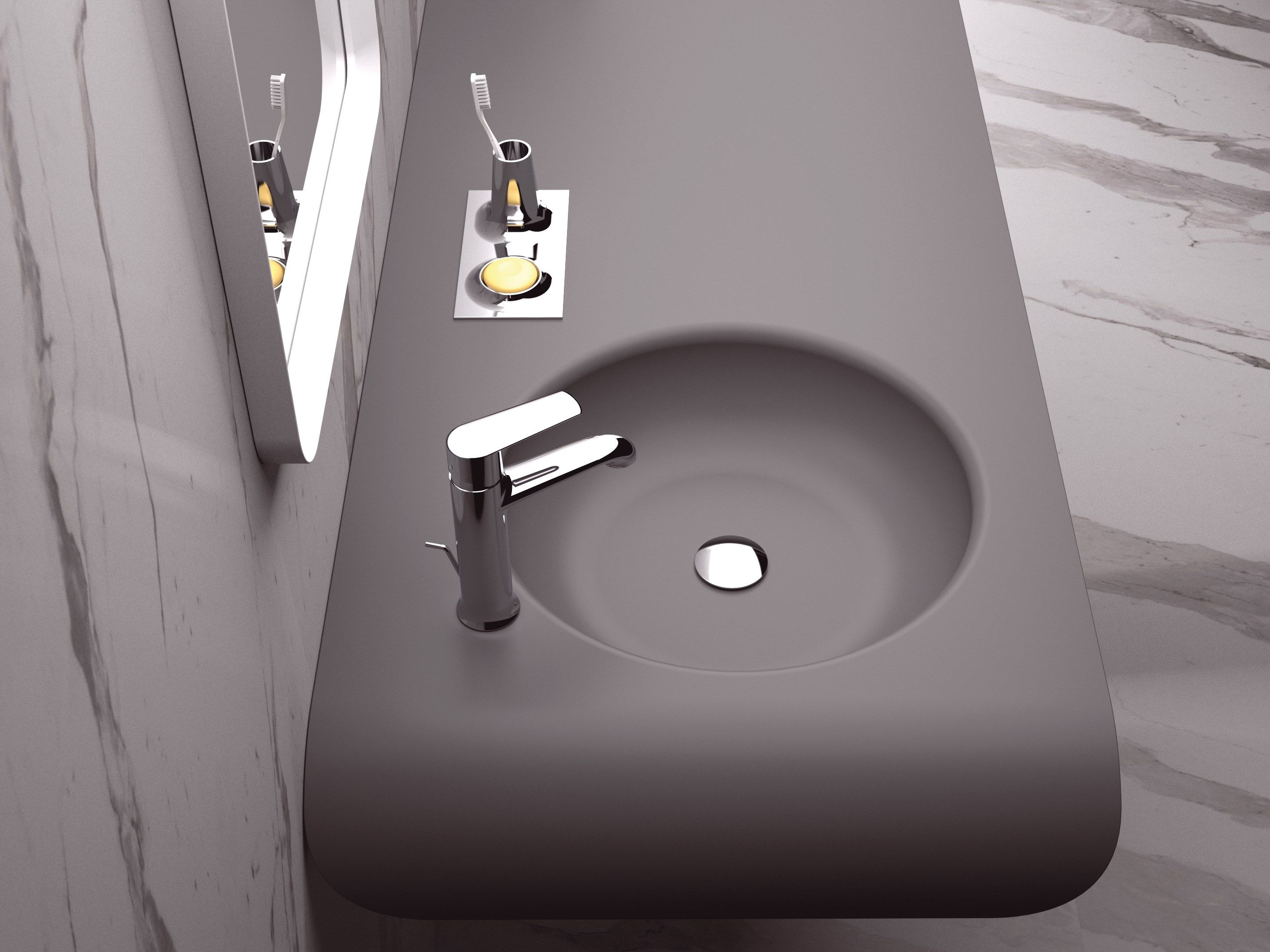 Латунный однорычажный смеситель для раковины Rubinetterie Mariani ARCH-00008901 - Вид №2