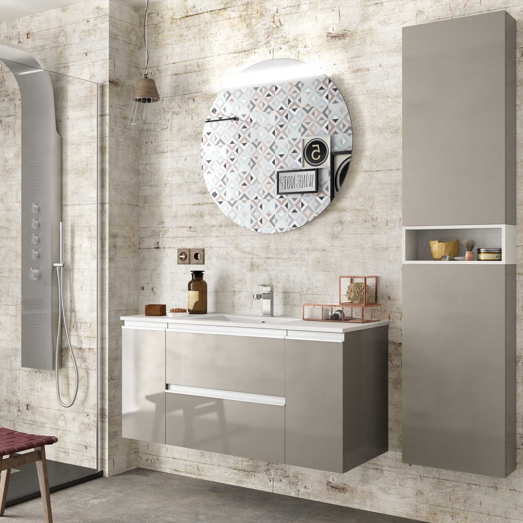 20745 SALGAR Раковина IBERIA 1105 БЕЛЫЙ ФАРФОР 1105 x 20 x 460 мм  - Вид №3