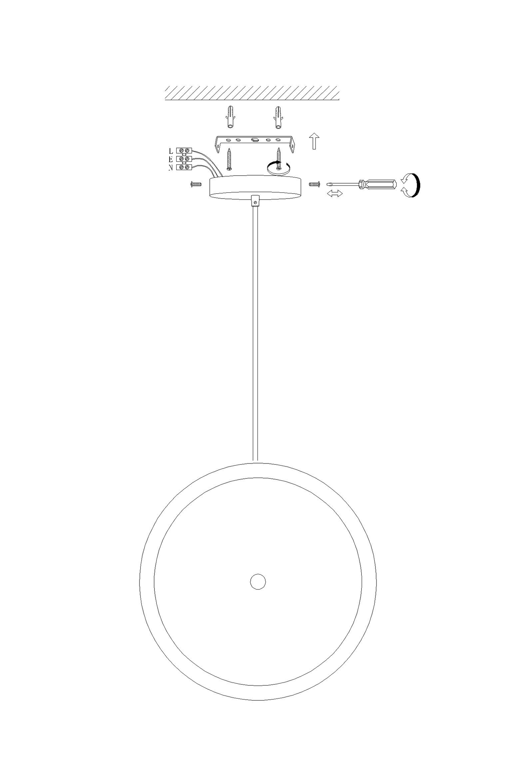 2000983200747 Подвесной светильник диаметр 20 ELECTRORETRO Time - Вид №1