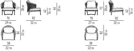 Minotti Poltrona da outdoor Aston cord outdoor sun-id-1388806 - Вид №8
