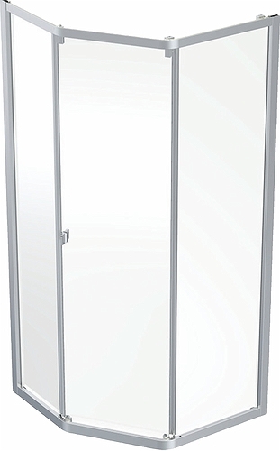 4983016709 Душевая стенка IDO Showerama 8-3 для пятиугольной душевой кабины, 700x900 мм  - Вид №2