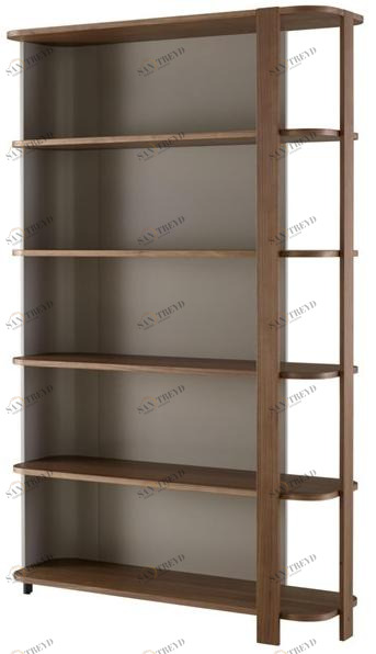 Ligne Roset Открытый книжный шкаф из фанерованной древесины Postmoderne 00vhat17