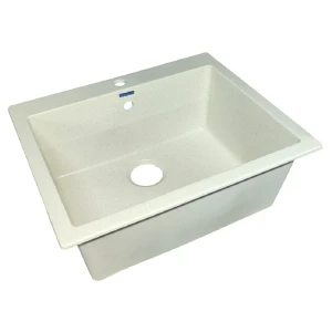 91898147 Мойка для кухни врезная Granicom G-023 50.5x61 см глубина чаши 21 см искусственный камень цвет шампань STLM-1513243