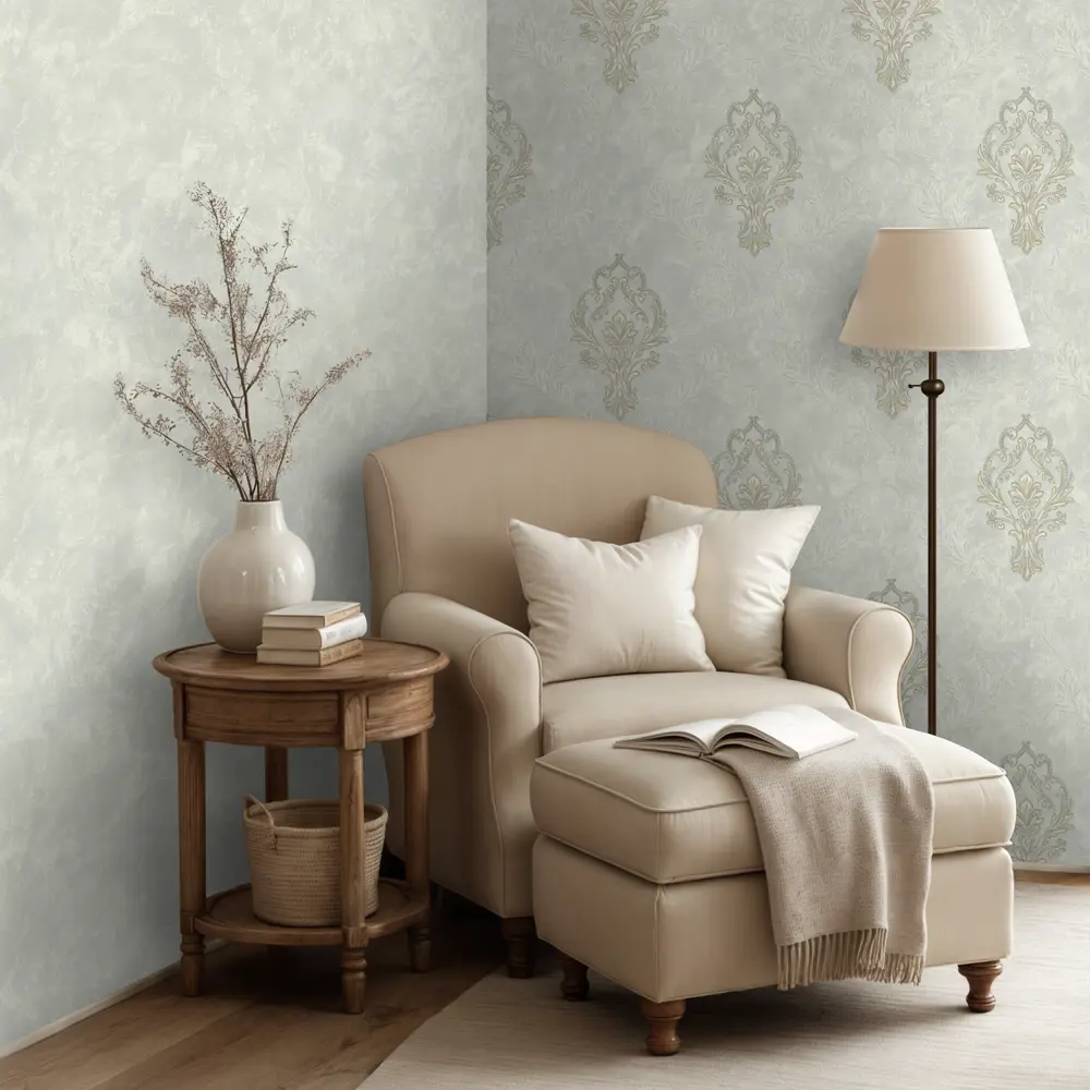 Обои флизелиновые Euro Decor Saphire серые 1.06 м ED7259-11 89456612 STLM-2160487 - Вид №4