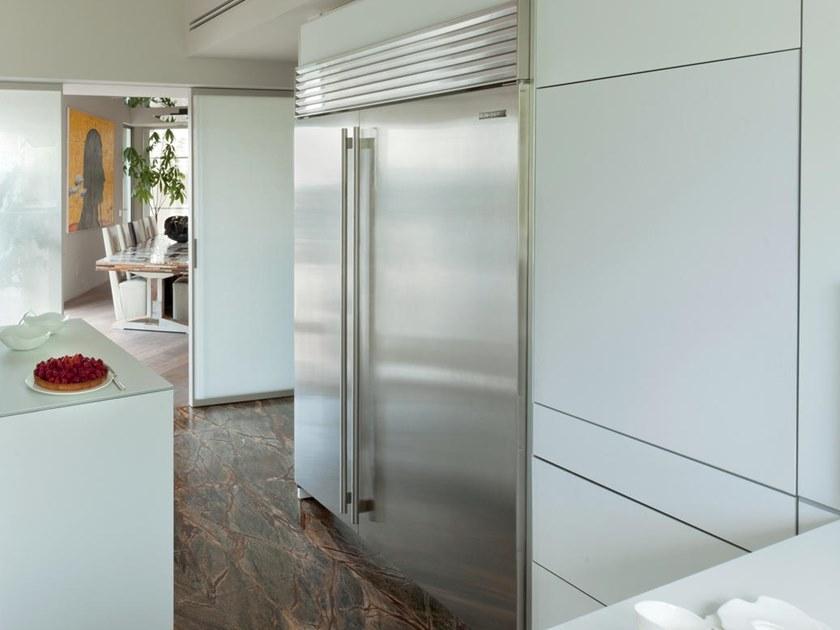 Sub-Zero Встроенный двухдверный холодильник из нержавеющей стали с морозильной камерой класса а +  Icbbi-48s/s/th  - Вид №3