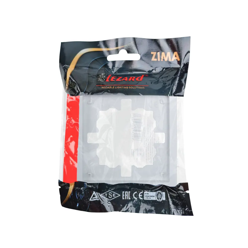 Рамка Lezard Zima для розеток и выключателей - белая квадратная 89398397 STLM-1578443 - Вид №3