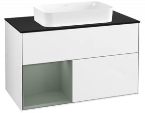Villeroy&Boch Тумба под раковину Прямоугольная версия F652GMGF Finion Glossy White Lacquer