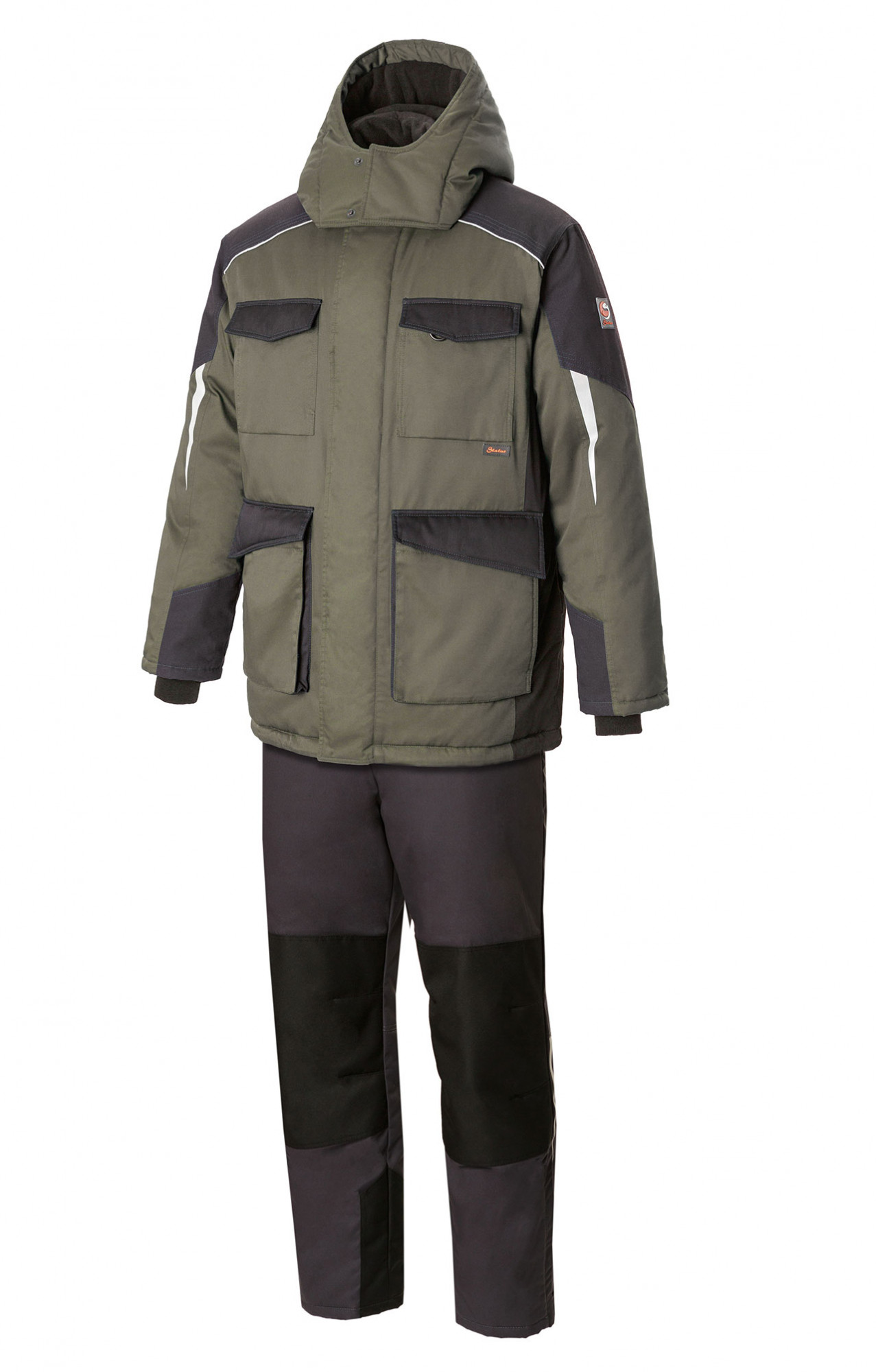 5037902 Костюм утепленный серый хаки графит STATUS  Зимняя спецодежда  размер 64-66/182-188 